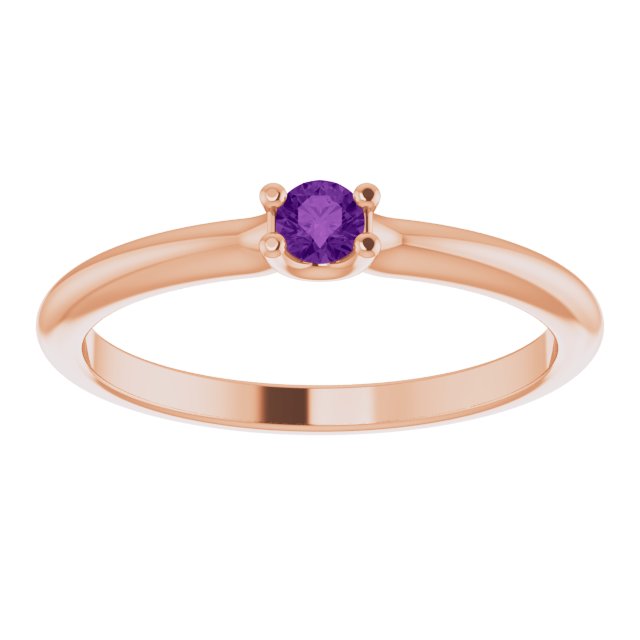 Stackable Dainty Gemstone Ring
