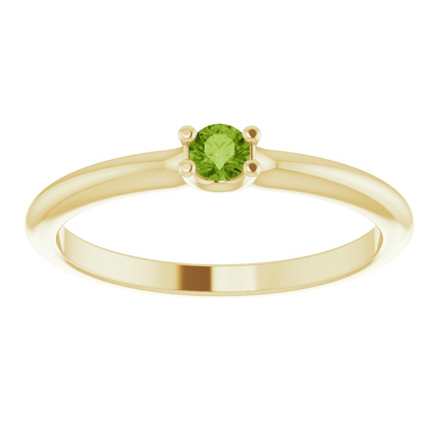 Stackable Dainty Gemstone Ring
