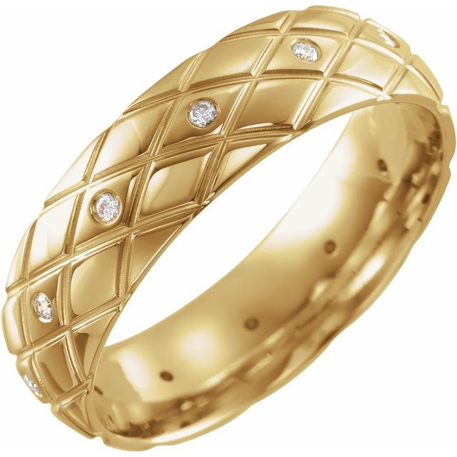 Diamond Cut Pattern Band