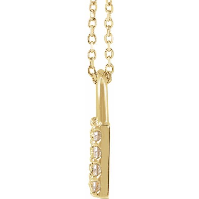 Natural Diamond Lock Necklace