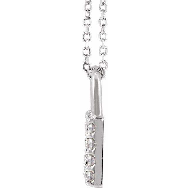 Natural Diamond Lock Necklace