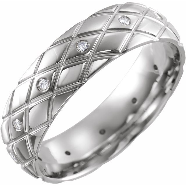 Diamond Cut Pattern Band