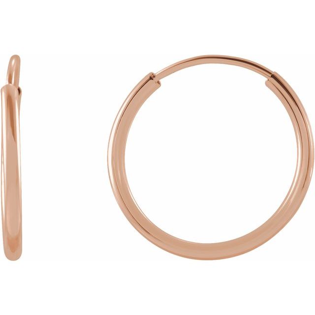 Endless Flexible Tube Huggie Hoop Earrings