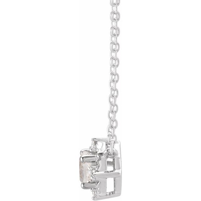 Halo Birthstone Necklace