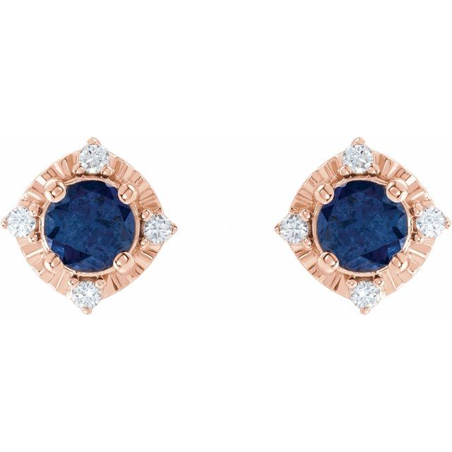 Halo Birthstone Earrings