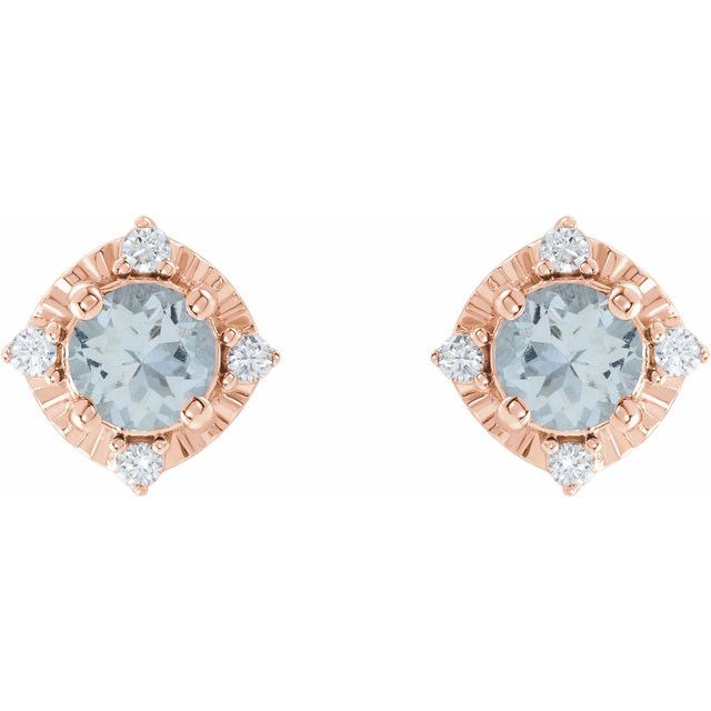 Halo Birthstone Earrings