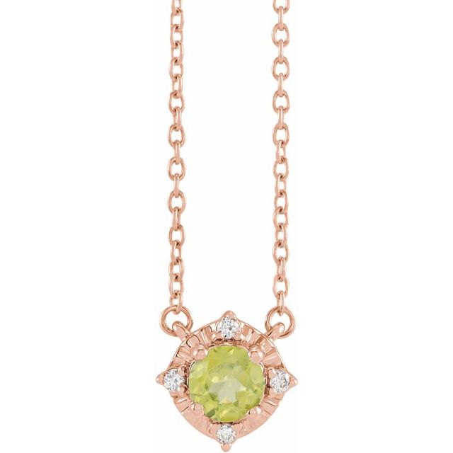 Halo Birthstone Necklace
