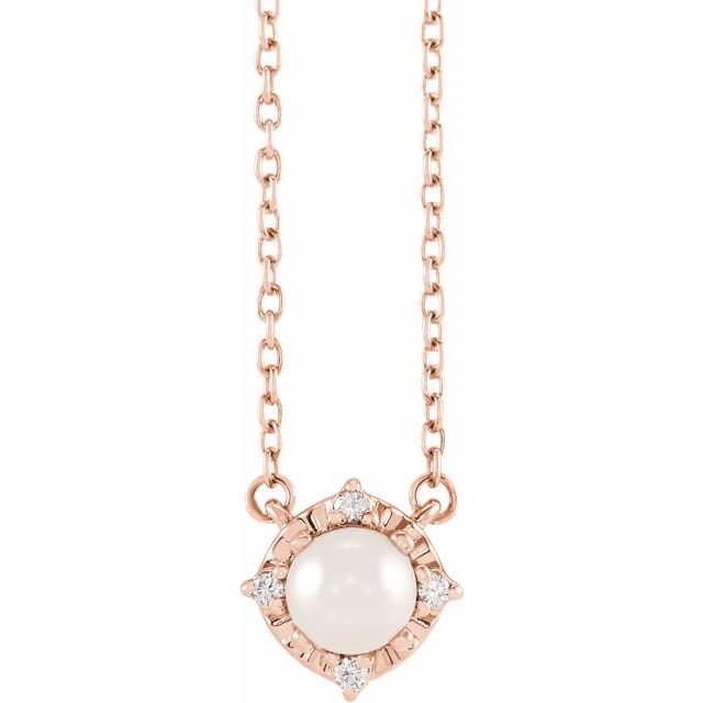 Halo Birthstone Necklace