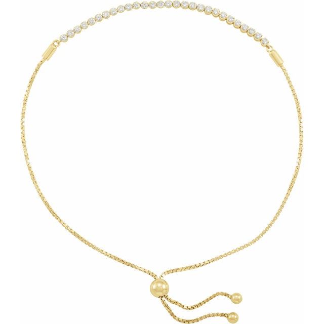 Diamond Adjustable Bolo Bracelet