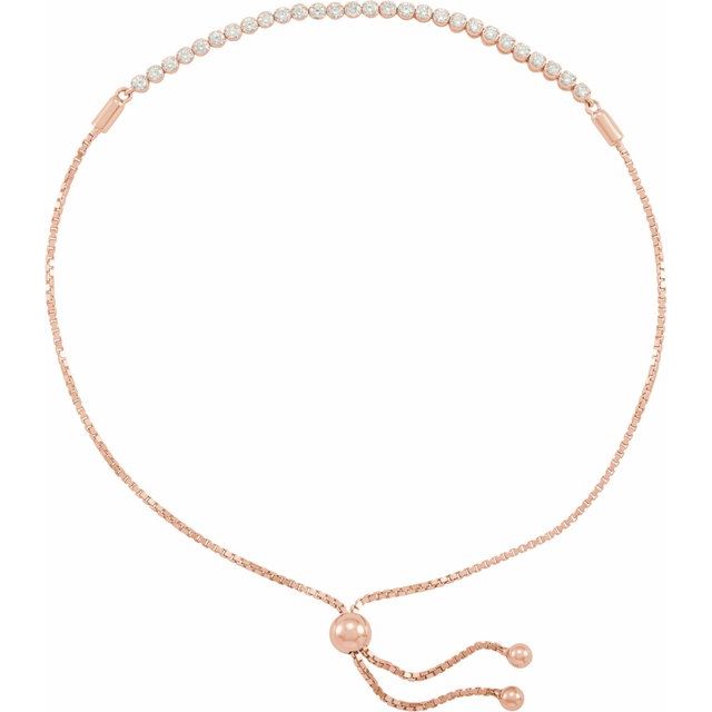 Diamond Adjustable Bolo Bracelet