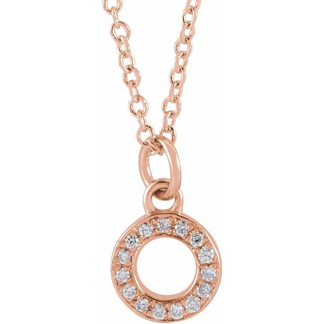 Diamond Petite Initial Necklace N-S