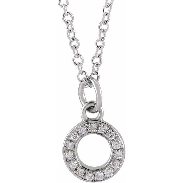 Diamond Petite Initial Necklace N-S