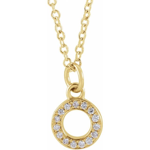 Diamond Petite Initial Necklace N-S