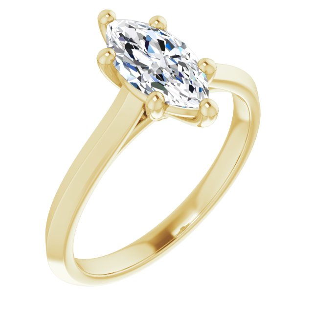 Marquise Solitaire Engagement Ring