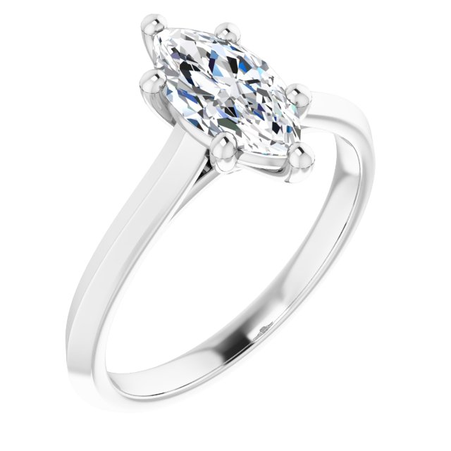 Marquise Solitaire Engagement Ring
