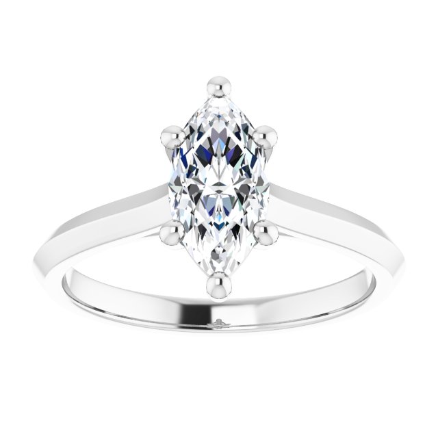 Marquise Solitaire Engagement Ring