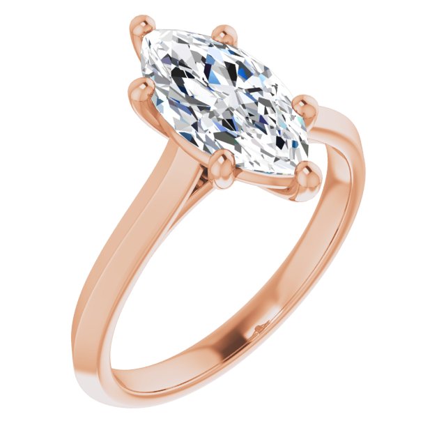 Marquise Solitaire Engagement Ring