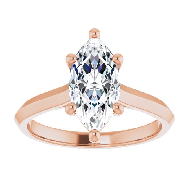 Marquise Solitaire Engagement Ring