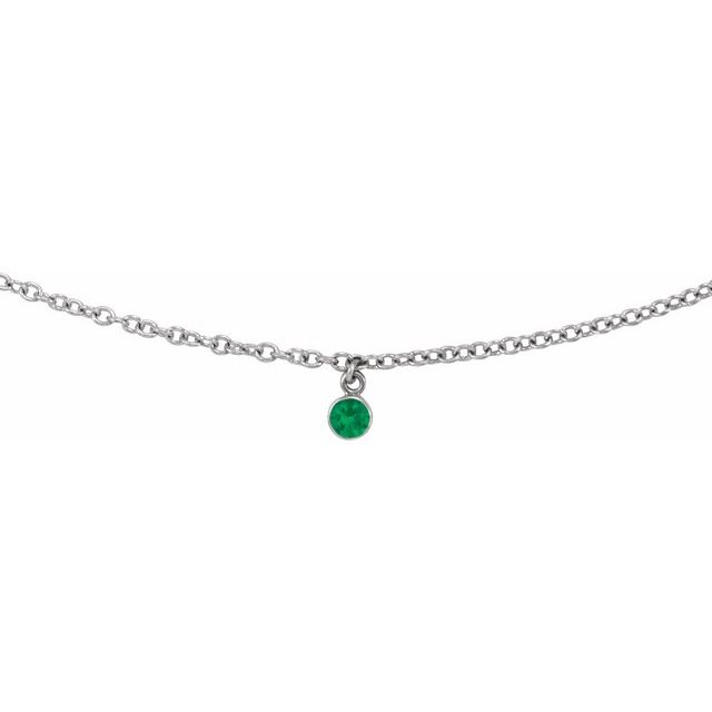 Bezel-Set Solitaire Necklace
