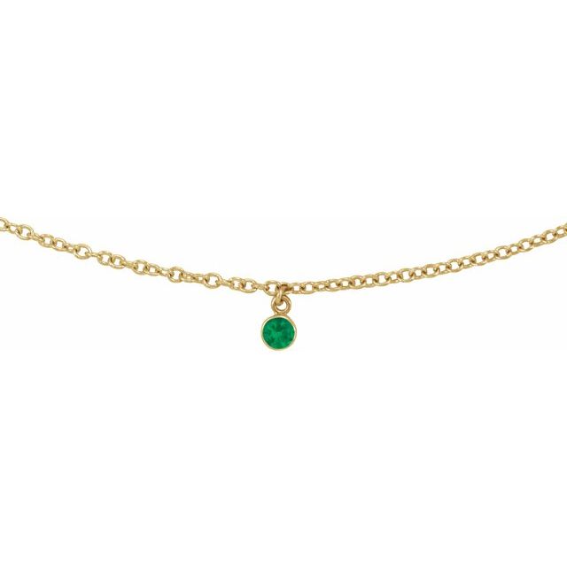 Bezel-Set Solitaire Necklace