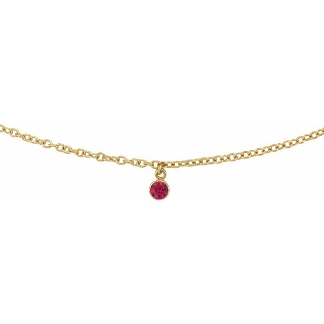 Bezel-Set Solitaire Necklace