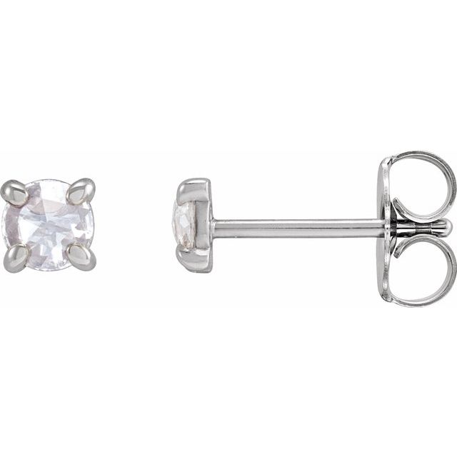 Claw Rose-Cut Stud Earrings