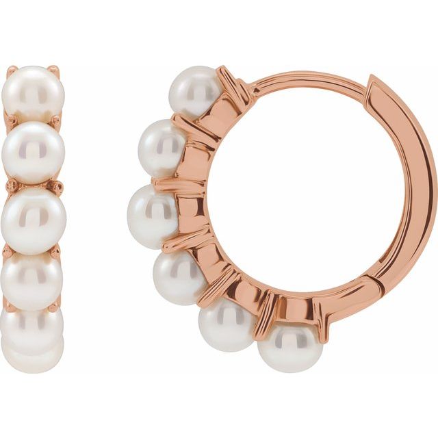 Freshwater Pearl Hoop Earrings