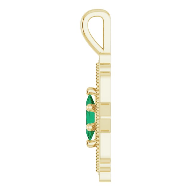 Vintage-Inspired Geometric Accented Pendant