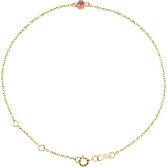 Bezel-Set Solitaire Bracelet