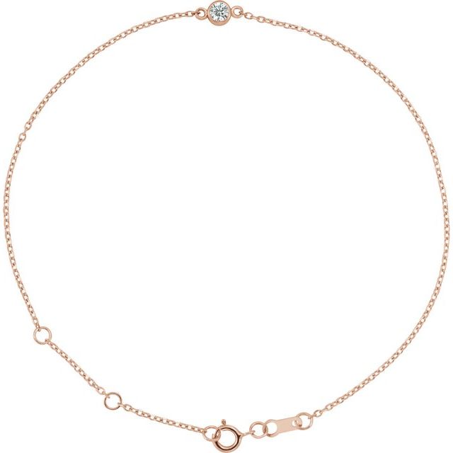 Bezel-Set Solitaire Bracelet