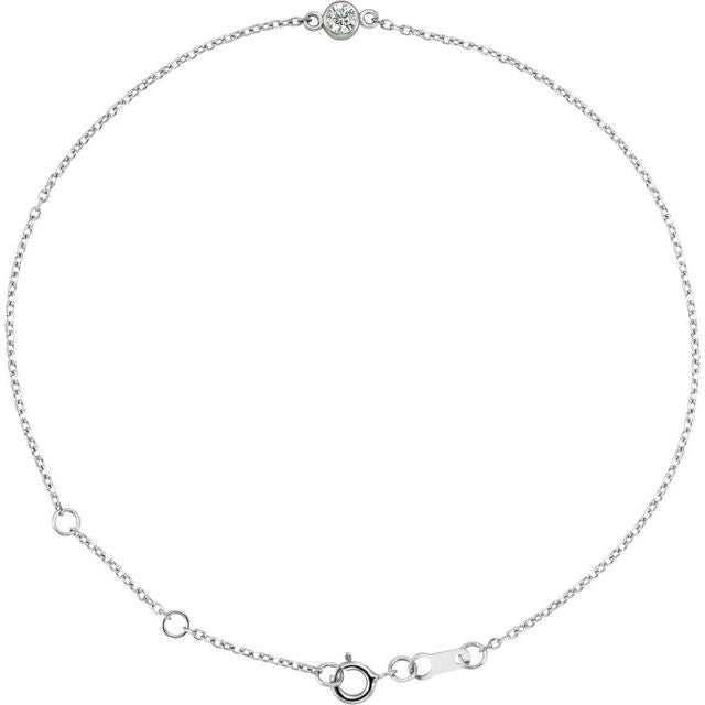 Bezel-Set Solitaire Bracelet