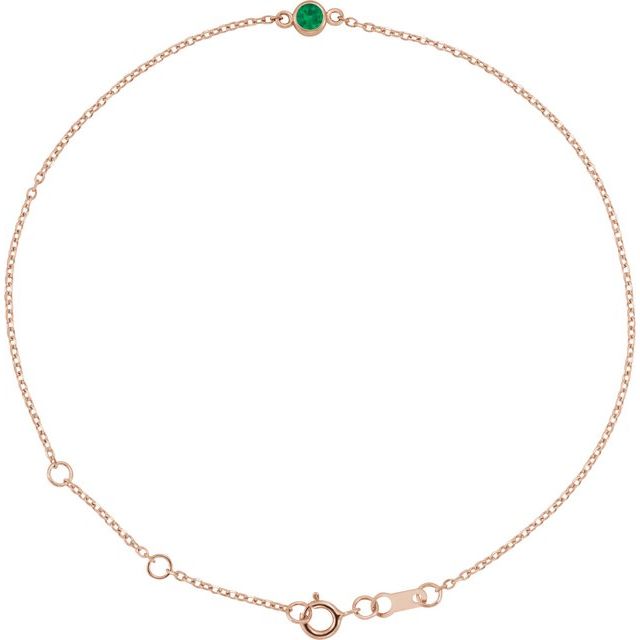 Bezel-Set Solitaire Bracelet