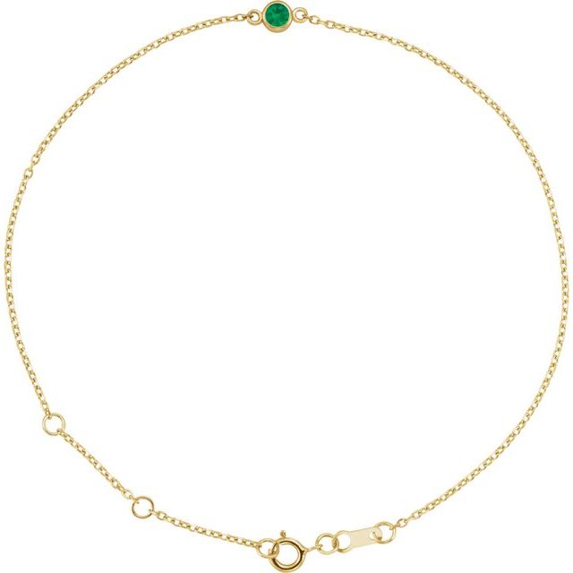 Bezel-Set Solitaire Bracelet