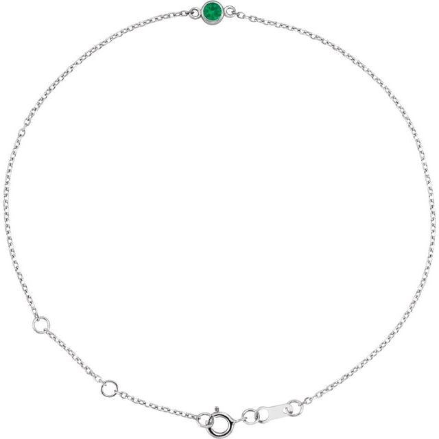 Bezel-Set Solitaire Bracelet