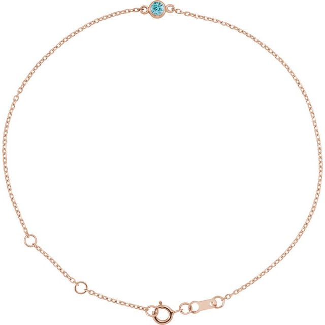 Bezel-Set Solitaire Bracelet
