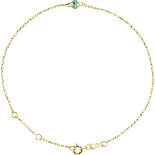 Bezel-Set Solitaire Bracelet