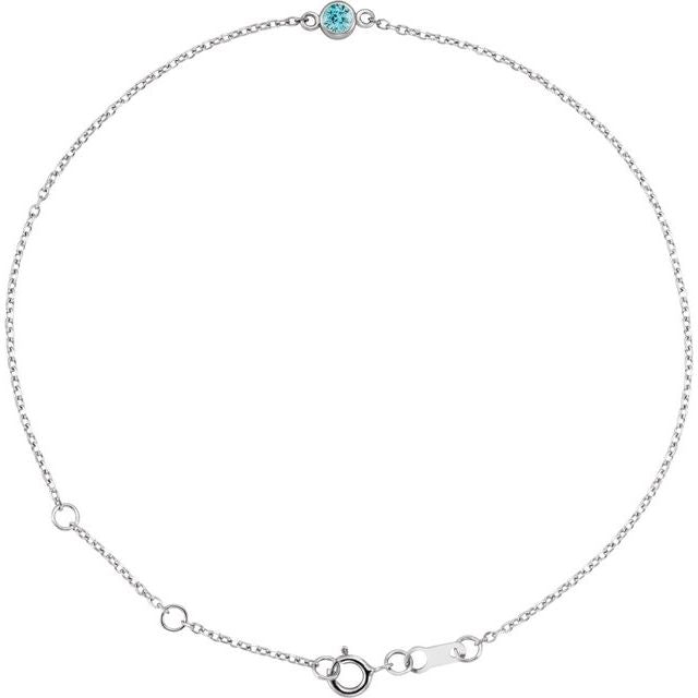 Bezel-Set Solitaire Bracelet