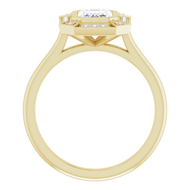 Lab-Grown Diamond Halo Engagement Ring
