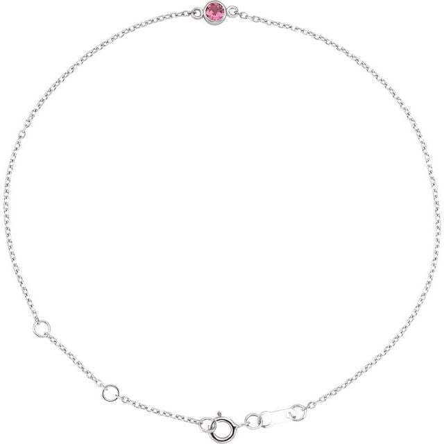 Bezel-Set Solitaire Bracelet