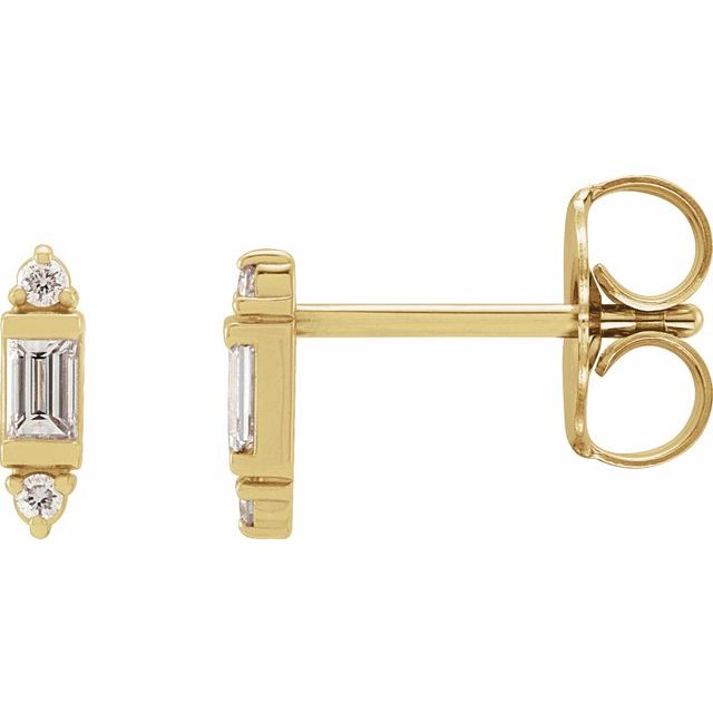 1/10 CTW Natural Diamond Stud Earrings