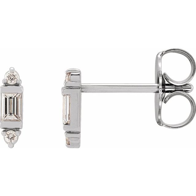 1/10 CTW Natural Diamond Stud Earrings