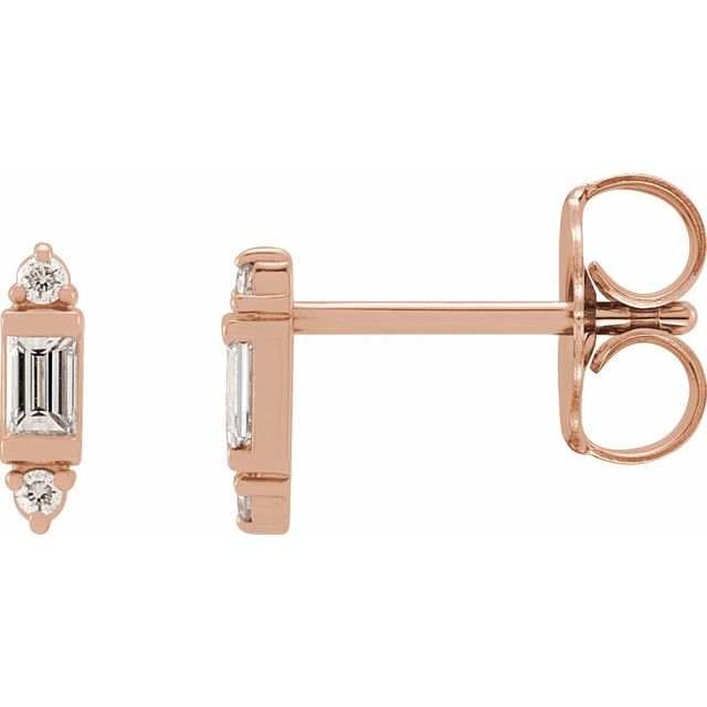 1/10 CTW Natural Diamond Stud Earrings