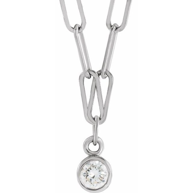 Bezel-Set Necklace