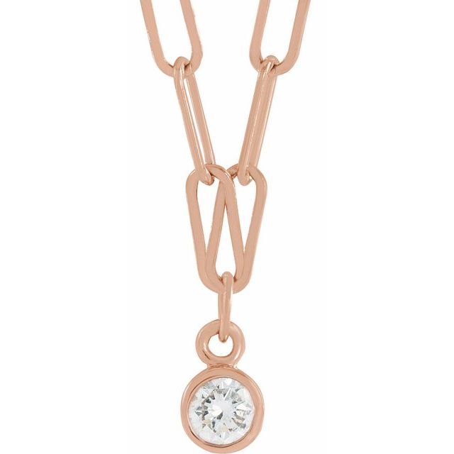 Bezel-Set Necklace