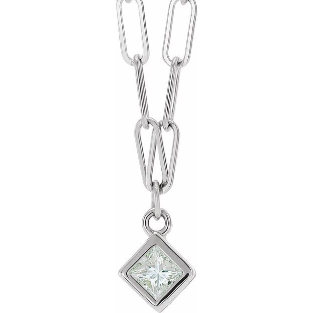 Bezel-Set Necklace