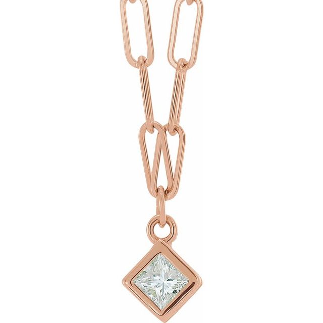 Bezel-Set Necklace