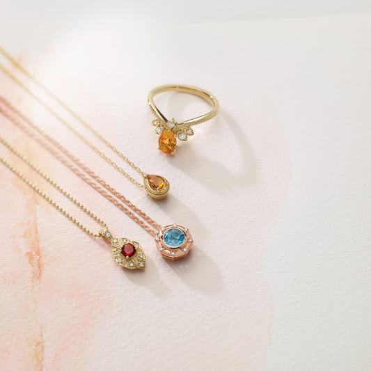 Vintage, Chain, Necklace, Yellow Gold, Rose Gold, Gemstone Ring, Gemstone Pendant, Gemstone Necklace, Mother's Day, Valentine's Day, Vintage-Inspired, Intricate, Superior Craftsmanship, Luxury