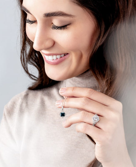 Bridal Jewelry, Halo Ring, Gemstone Necklace, Diamond Ring, Engagement, Lifestyle, Holiday Gifts
