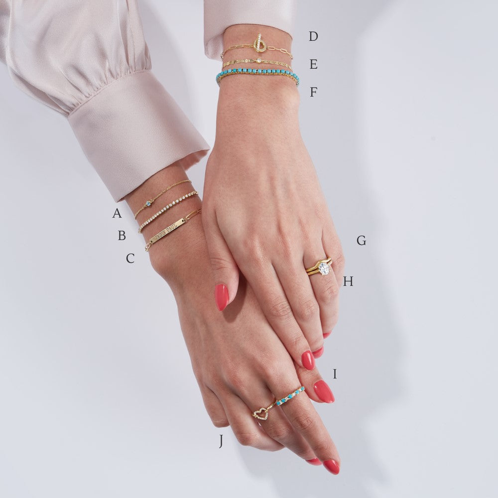 Bracelets-Rings-Diamond-Gemstone-Stackable-Heart