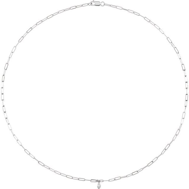 Bezel-Set Necklace